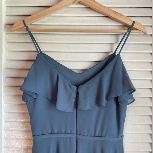 Formal Ruffle Chiffon Gown, Size 0 - Picture 4 of 5